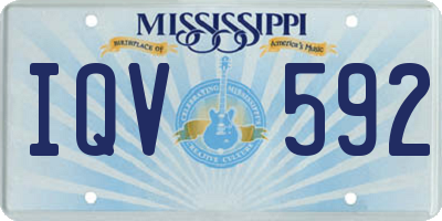 MS license plate IQV592