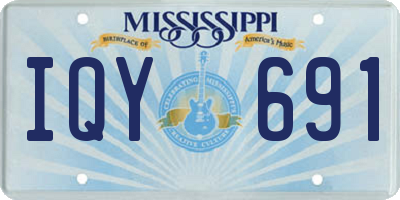 MS license plate IQY691