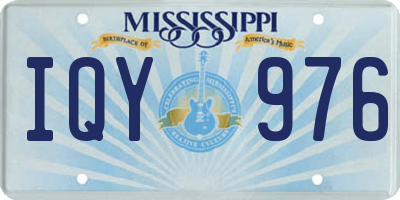 MS license plate IQY976