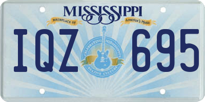 MS license plate IQZ695