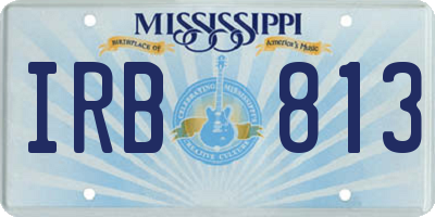 MS license plate IRB813