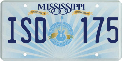 MS license plate ISD175