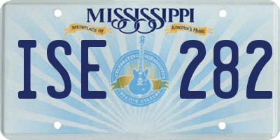 MS license plate ISE282