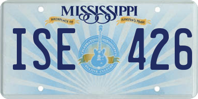 MS license plate ISE426