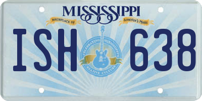 MS license plate ISH638