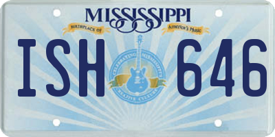 MS license plate ISH646