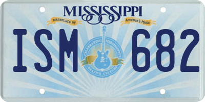 MS license plate ISM682