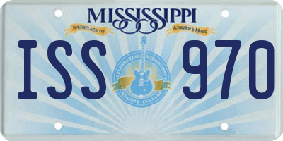 MS license plate ISS970