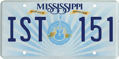 MS license plate IST151