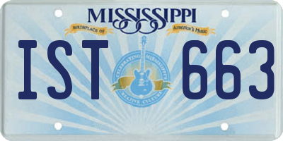 MS license plate IST663