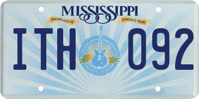 MS license plate ITH092