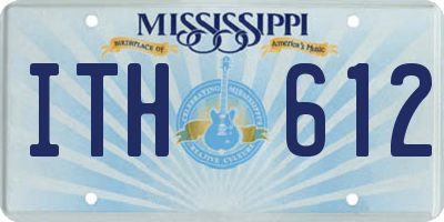 MS license plate ITH612