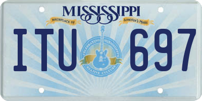 MS license plate ITU697