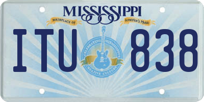 MS license plate ITU838