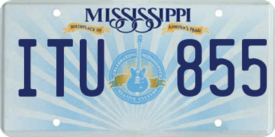 MS license plate ITU855