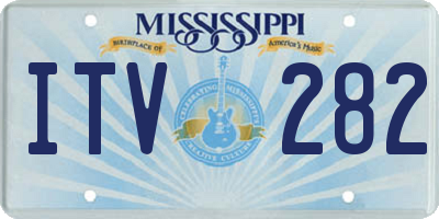 MS license plate ITV282