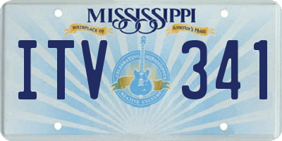 MS license plate ITV341