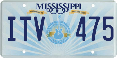 MS license plate ITV475