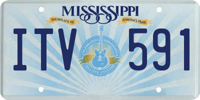 MS license plate ITV591