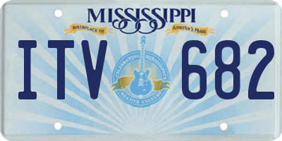 MS license plate ITV682