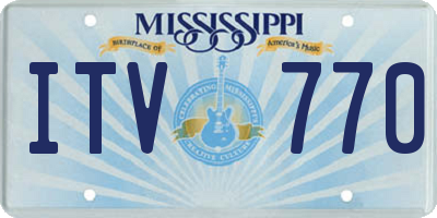 MS license plate ITV770
