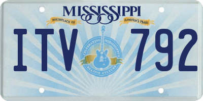 MS license plate ITV792