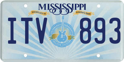 MS license plate ITV893