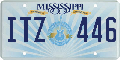 MS license plate ITZ446