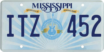 MS license plate ITZ452