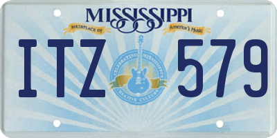 MS license plate ITZ579