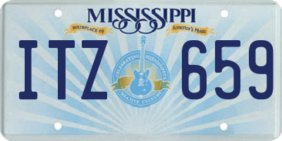 MS license plate ITZ659