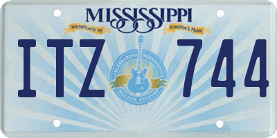MS license plate ITZ744
