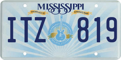 MS license plate ITZ819