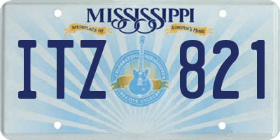 MS license plate ITZ821