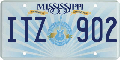 MS license plate ITZ902