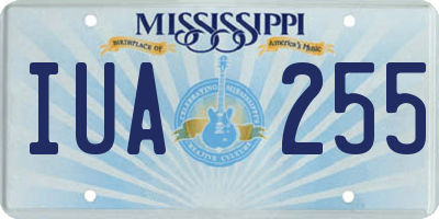 MS license plate IUA255