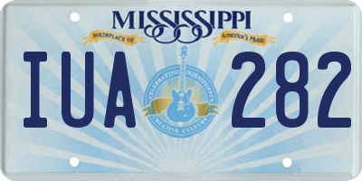 MS license plate IUA282