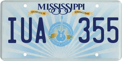MS license plate IUA355