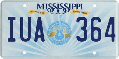 MS license plate IUA364