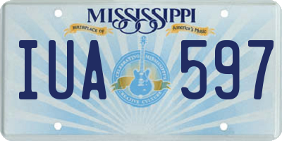 MS license plate IUA597