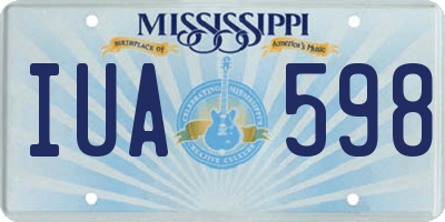 MS license plate IUA598