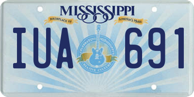MS license plate IUA691