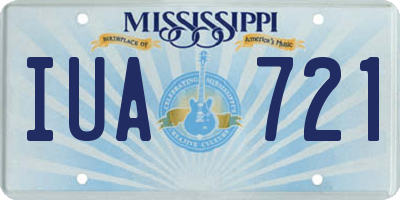 MS license plate IUA721