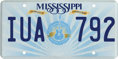 MS license plate IUA792