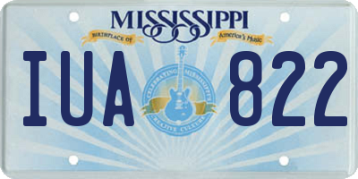 MS license plate IUA822