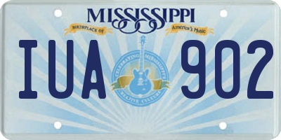 MS license plate IUA902