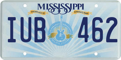 MS license plate IUB462