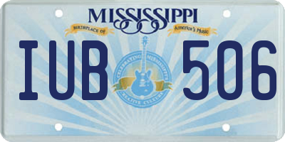 MS license plate IUB506