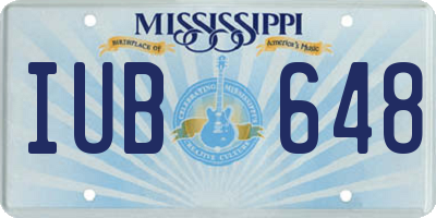 MS license plate IUB648