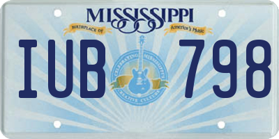 MS license plate IUB798